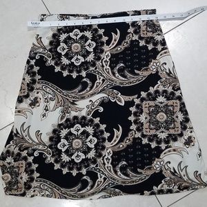 212 Collection Lined Print Skirt